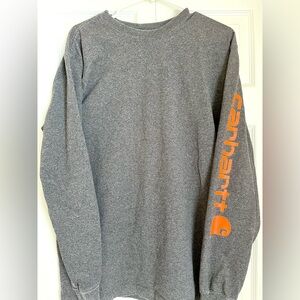 Carhartt Men's Charcoal Long Sleeve Tee